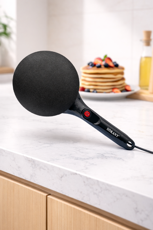 Krep ve Pankek Makinesi 20 cm Yapışmaz Plakalı 650W HY-901