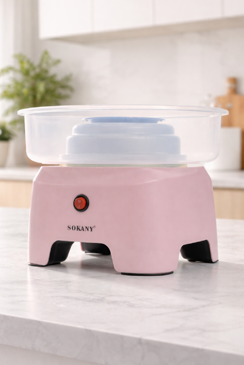 Ev Tipi Pratik Pamuk Şeker Makinesi (Pembe) SK-520