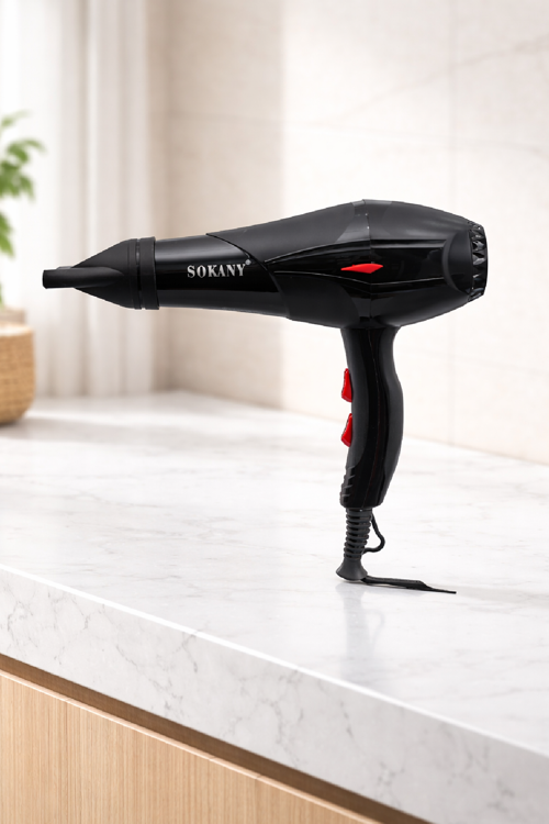 2300W Saç Kurutma Makinesi 3 Hız 2 Isı Ayarlı Dar Başlıklı HS-3890
