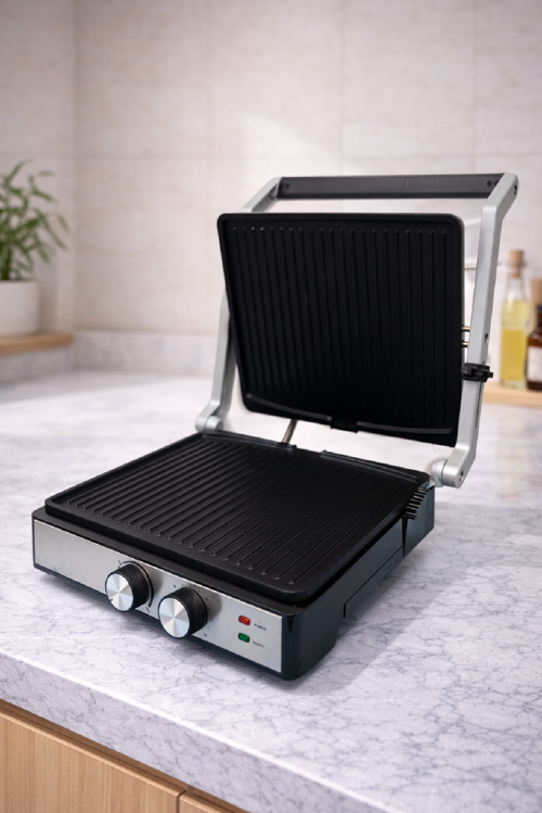 2000W Tost Makinesi ve Elektrikli Izgara 180° Açılabilir SK-08050