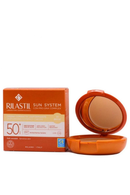 Sun System SPF50+ Uniforming Compact Cream 10 gr - 01 Beige