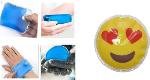 Kalpli Emoji Şekilli Cep Sobası,El Isıtıcı,Sıcak Su Torbası Pvc 9Cm