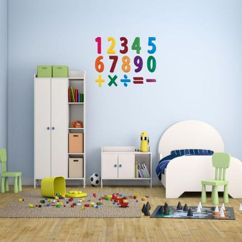 Duvar Süsü (Sticker) 2 Adet Rakamlı Desen Pvc 48X33X0,5Cm