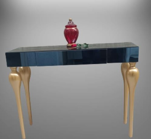 Dresuar 12619 Kayın TOMBUL ayak Model MDF tabla gold Füme cam Kaplama El Yapım