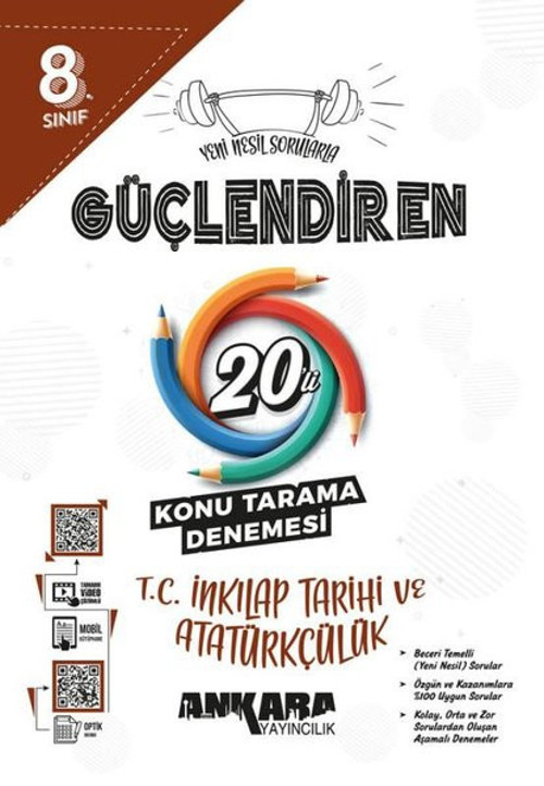 8. Sınıf T. C. İnkılap Tarihi ve Atatürkçülük Güçlendiren 20'li Konu Tarama Denemesi