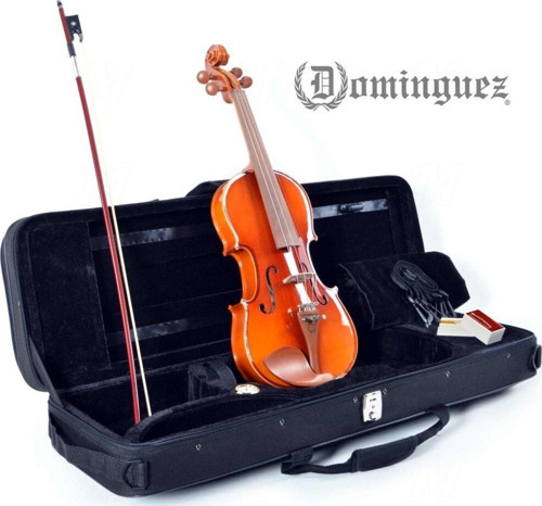 Gül Keman Tam Boy Dvr44Crg Parlak Cilalı Keman, Yay, Reçine Ve Kutulu