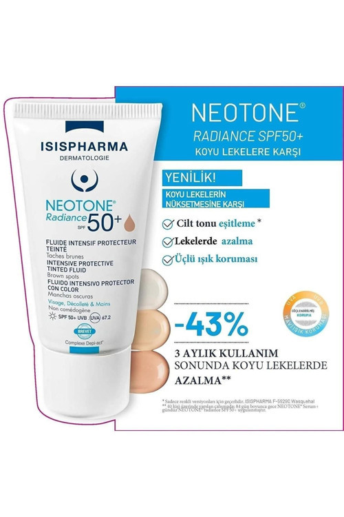 ISISPHARMA Neotone Radiance Spf 50 Teinte Medium 30 ml