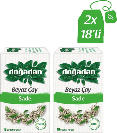 Beyaz Çay 18’Li Bardak Poşet X2