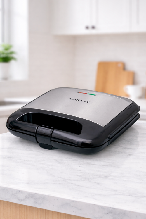 Mini Tost Makinesi Yapışmaz Plakalı Dikey Saklanabilir SK-08053