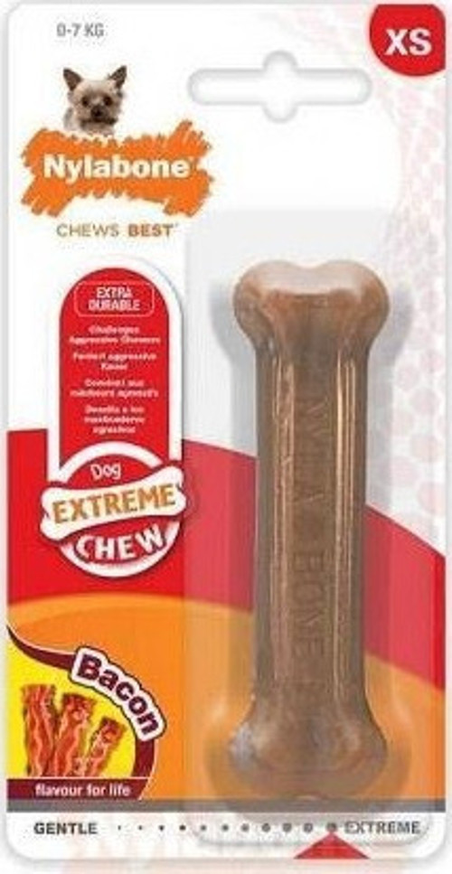 Domuz Pastırması Aromalı Köpek Çiğneme Kemiği XS