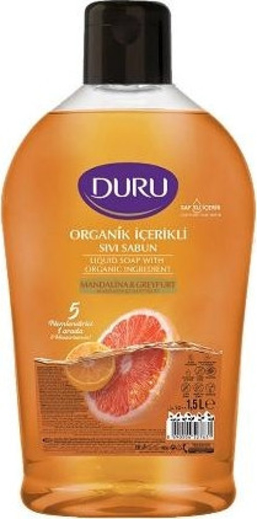 Sıvı Sabun 1,5 Lt. Mandalina & Greyfurt (4'lü)