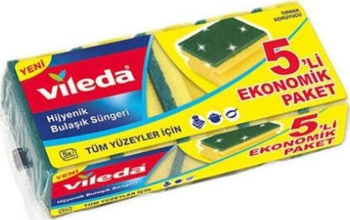 Yeşil Bulaşık Süngeri Eko Pk 5-li (6'lı)