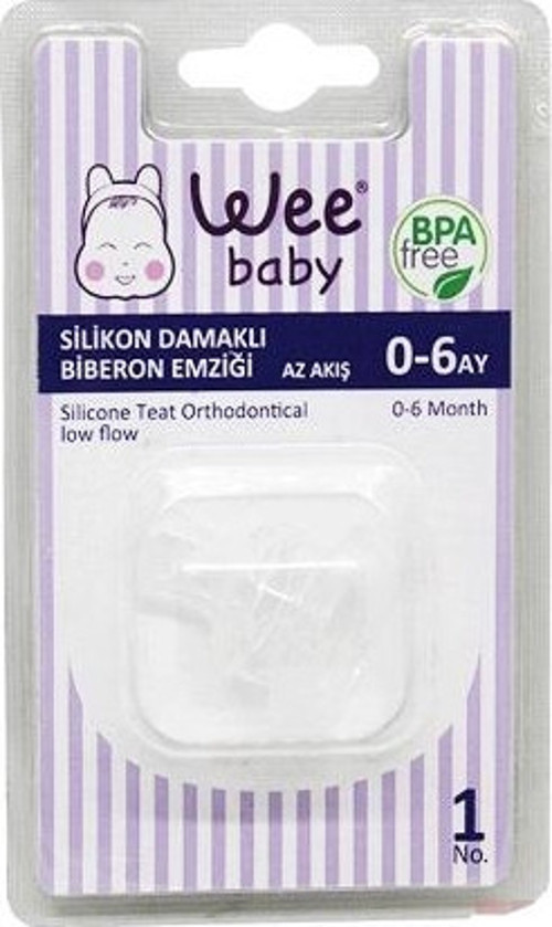 Silikon Damaklı Biberon Emziği Az Akış No:1 (4'lü)