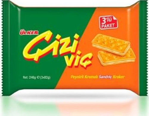 Çiziviç Peynirli Sandviç Kraker 3x82 Gr. (24'lü)