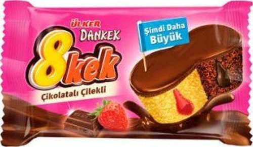 Dankek 8 Kek Çilekli 55 Gr. (24'lü)