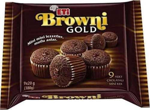 Browni Gold Mini Kakaolu 180 Gr. (24'lü)