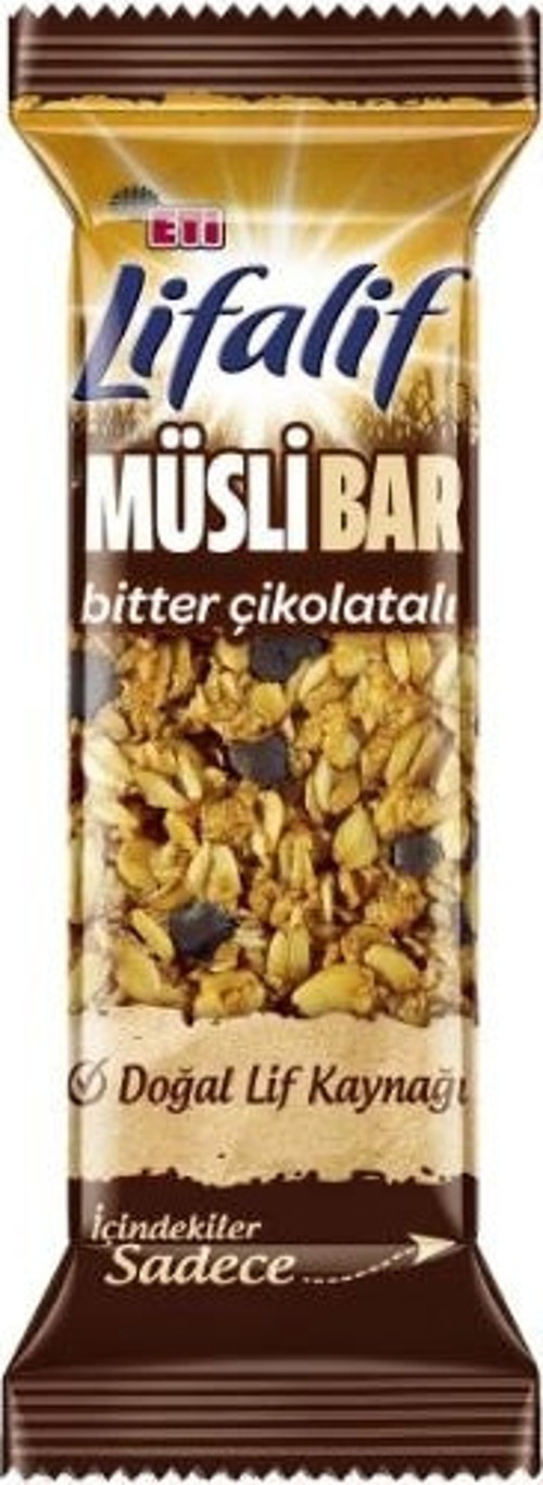 Yulaflı Bitter Çikolatalı Müsli Bar 35 Gr.