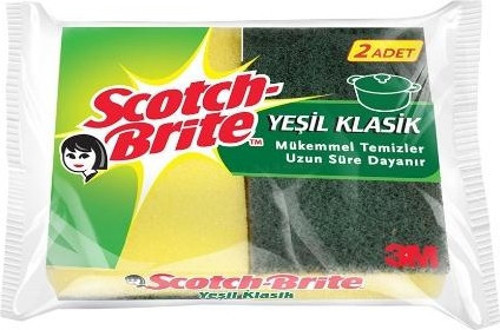 Bulaşık Süngeri Yeşil 2'li Klasik (6'lı)
