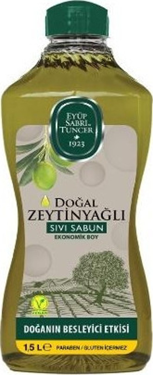 Sıvı Sabun 1,5 Lt. Doğal Zeytinyağlı (12'li)