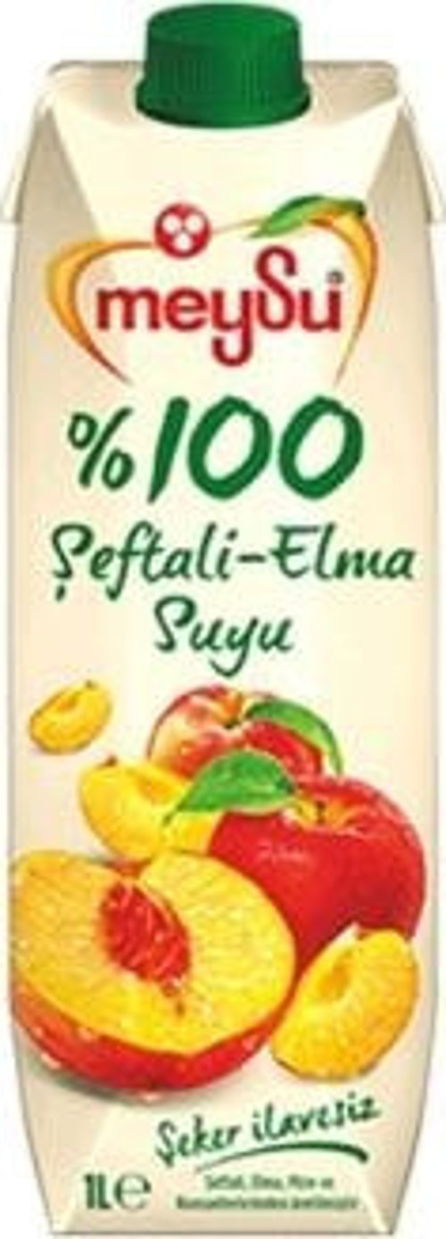 %100 Şeftali-Elma Meyve Suyu 1 Lt.