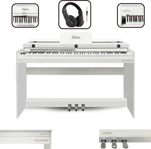 PLX-160WH BEYAZ DİJİTAL PİYANO + BHC182 KULAKLIK