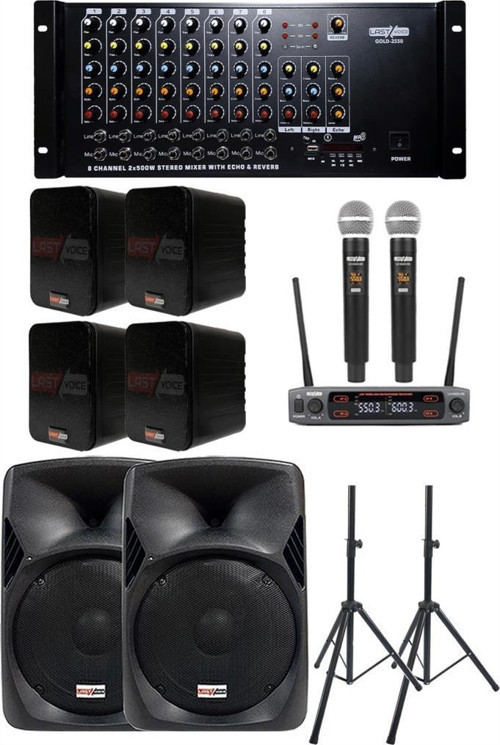 Okul Ses Sistemi İdeal İç-Dış Amfi Hoparlör Sistemi Full Paket-2