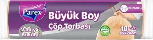 Çöp Torbası Büzgülü Vanilya Kokulu Büyük (6'lı)
