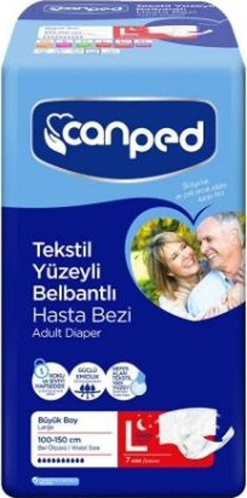 Hasta Bezi Belbantlı Tekstil Gece Büyük 7'li (2'li)