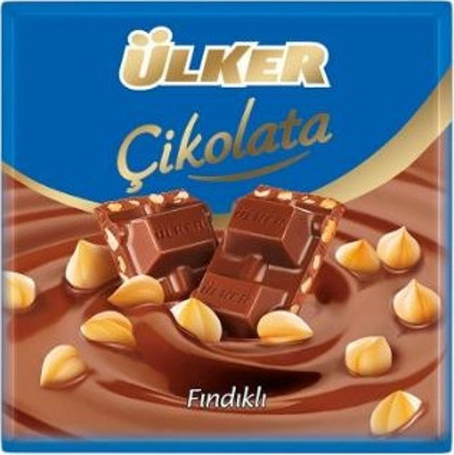 Fındıklı Kare Çikolata 65 Gr. (4'lü)