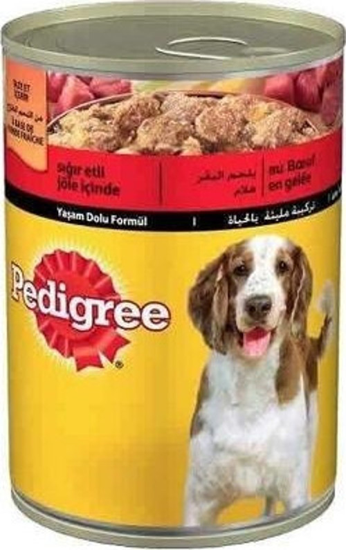 Konserve Köpek Maması Biftekli 400 Gr. (12'li)