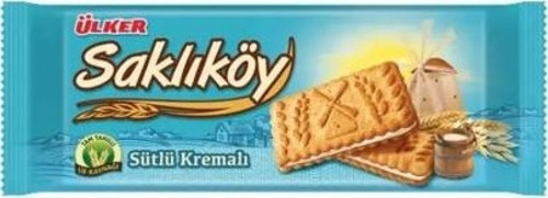 Saklıköy Sütlü Kremalı Bisküvi 100 Gr. (24'lü)