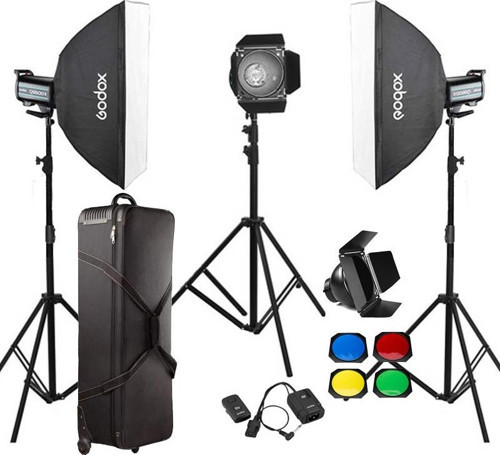 QS600 II W/S 3'lü Stüdyo Paraflaş SoftBox Kit (600 Watt)