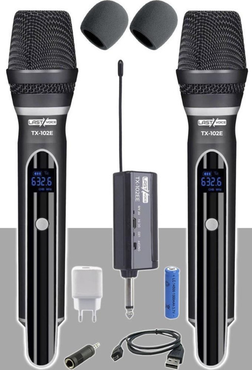 Tx-102E Çok Amaçlı Uhf Telsiz Kablosuz Çiftli EL Mikrofon