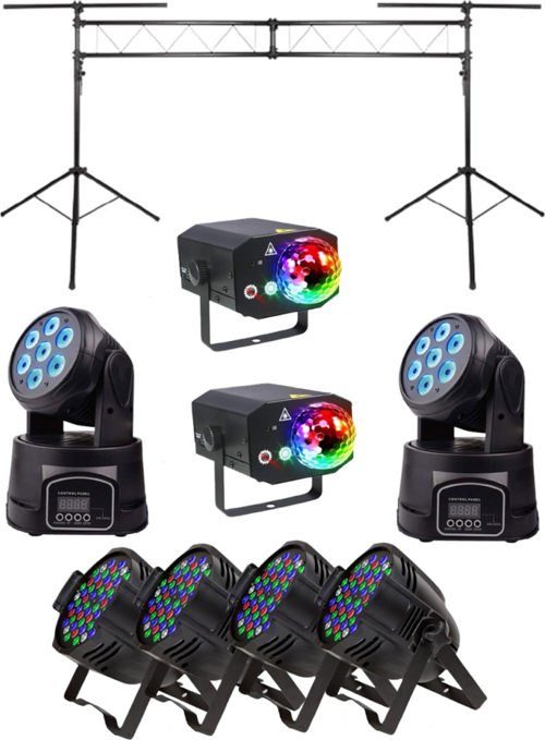 Sahne Işık Sistemi Start Paket-3 (Stand Lazer Led Par Robot)