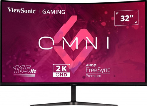 VIEWSONIC 32" VX3218C-2K QHD 1MS 165HZ 2XHDMI DP HDR10 FREESYNC PREMIUM CURVED GAMING MONITOR
