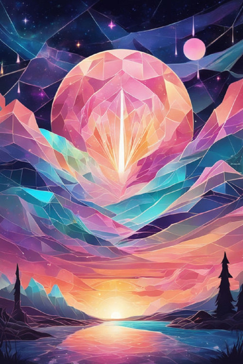 Renkli Baskılı Sayılarla Boyama Hobi Seti (Çerçeveli) 50X65 Cm: Gün Batımı 2