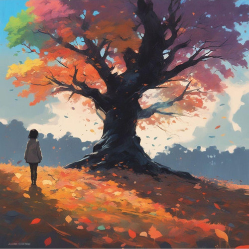 Renkli Baskılı Sayılarla Boyama Hobi Seti (Çerçeveli) 60X75 Cm: Yalnız Ağaç