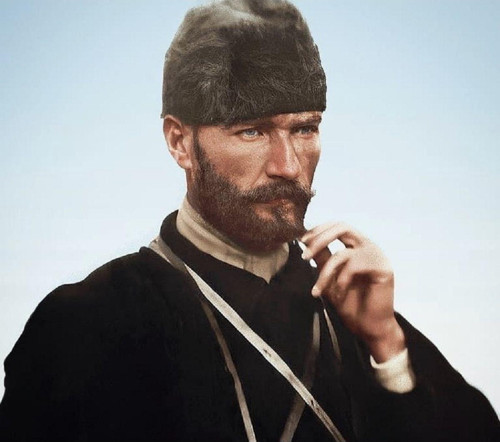 Renkli Baskılı Sayılarla Boyama Hobi Seti (Çerçeveli-Büyük Boy) 80X100 Cm: Atatürk