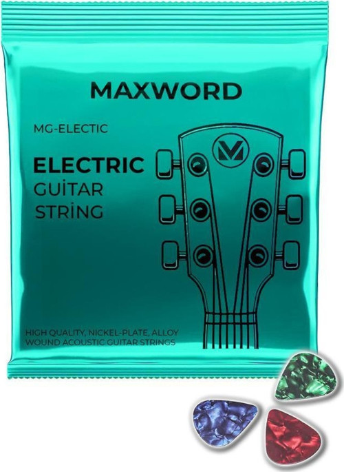 GT-Electric Kaliteli elektro Gitar Teli 1 Takım Set (Pena Hediye)
