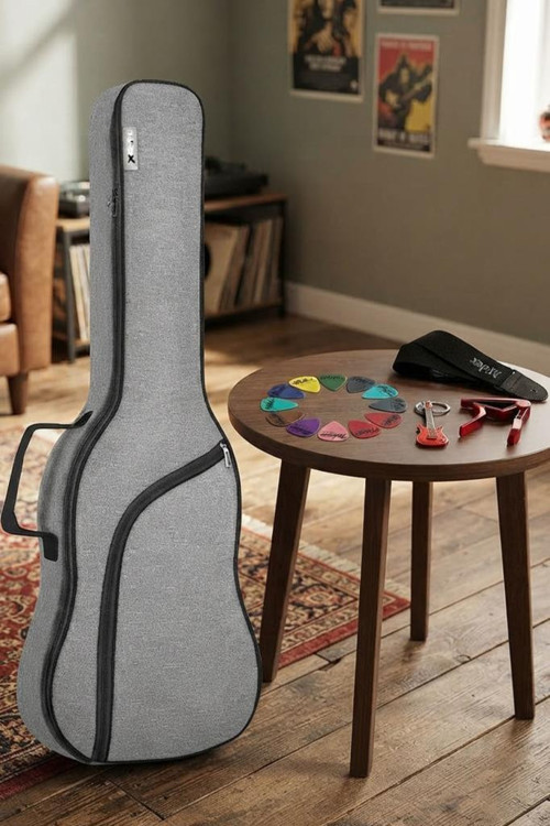 CS-41PAK Akustik Gitar Çantası Soft Case Kılıf Gigbag (Askı Capo Pena Dahil)