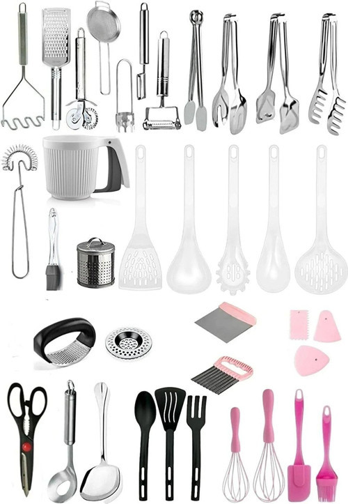 37 Adet Modern Lüks Çeyiz Seti, Kepçe Spatula Set, Çeyiz Mutfak İçin Pratik Kolay Ev Gereçleri