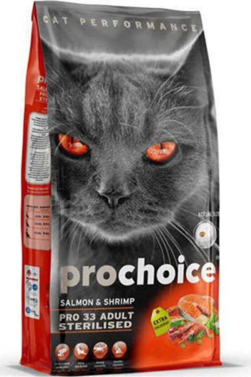 Pro 33 Sterilised Somon Karides Kısır Kedi Maması 15 kg