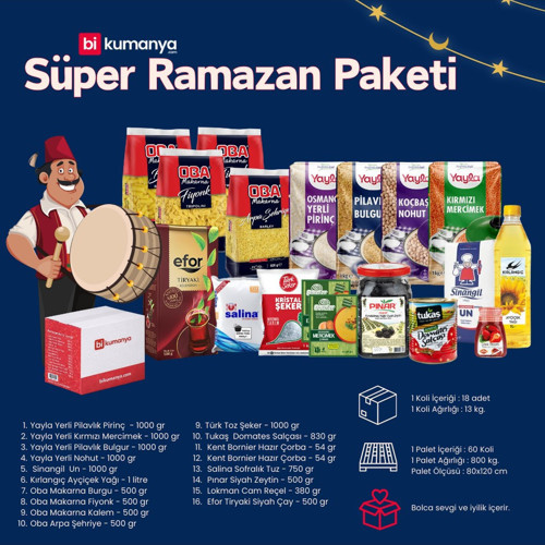 Bikumanya Süper Ramazan Kumanyası -18'li Gıda Kolisi