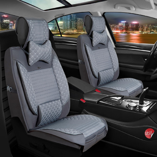 Fiat Fiorino 2008 Ve Sonrası Uyumlu Füme Renk Elite Oto Koltuk Kılıfı Ön Arka Set