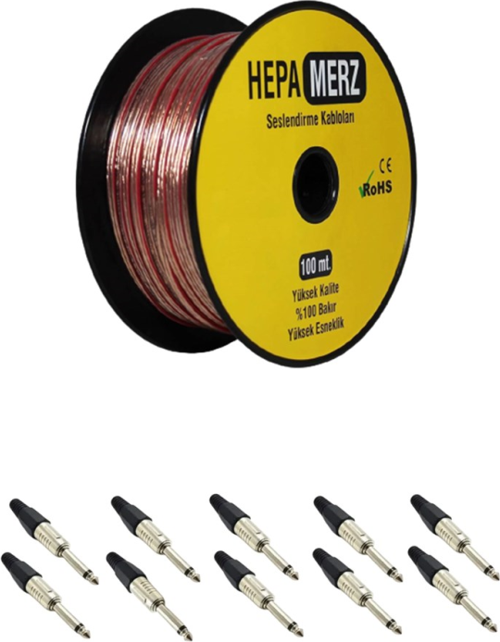 Connection Paket-11 Hoparlör Kablosu Jak Konnektör Paketi