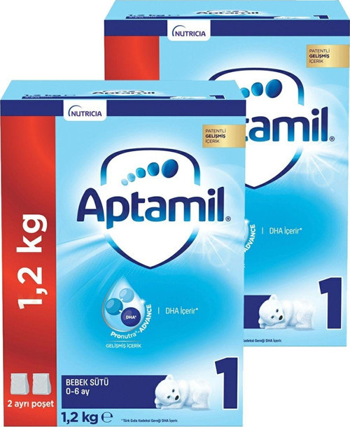 1 Bebek Sütü Yeni Formül 1200 gr X 2 Adet