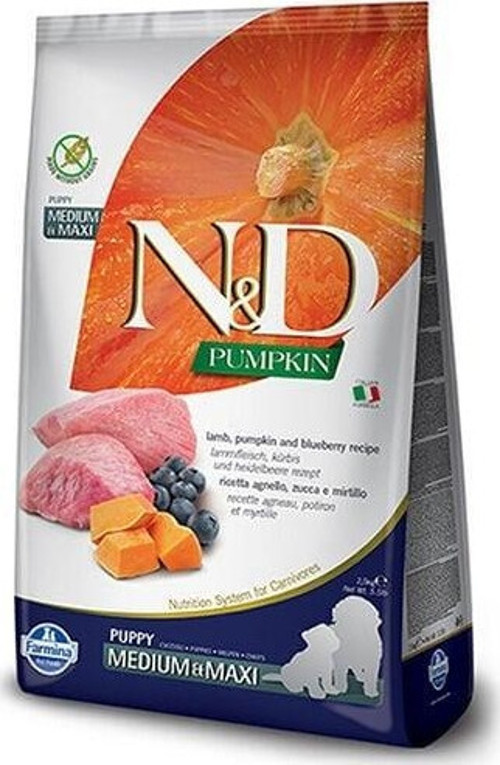 Pumpkin Kuzu&Yaban Mersini Orta Büyük Irk Yavru Köpek 2,5 Kg