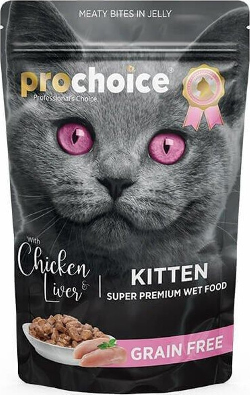 Tahılsız Kitten Tavuk ve Ciğerli Yavru Kedi Konservesi 85 Gr