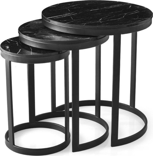 Zeren Metal Ayaklı Yuvarlak 3'lü Zıgon