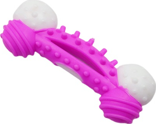Dental Topuzlu Plastik Kaval Kemiği Köpek Oyuncağı Medium 17x7 cm